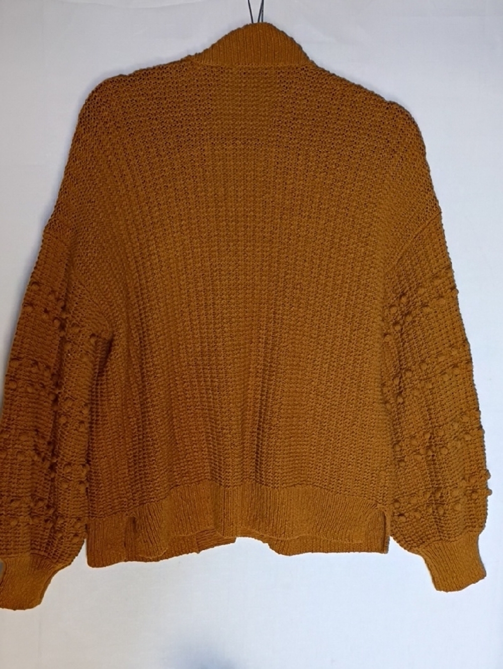Madewell Women's  Bobble Sleeve Sycamore Cardigan Egyptian Gold Size M - Picture 5 of 10